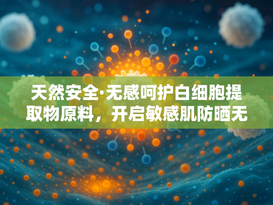 天然安全·无感呵护白细胞提取物原料，开启敏感肌防晒无味新纪元