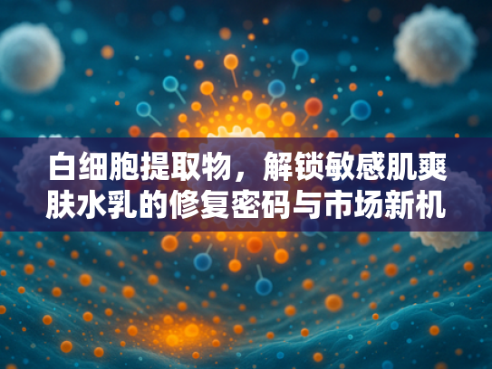 白细胞提取物，解锁敏感肌爽肤水乳的修复密码与市场新机遇