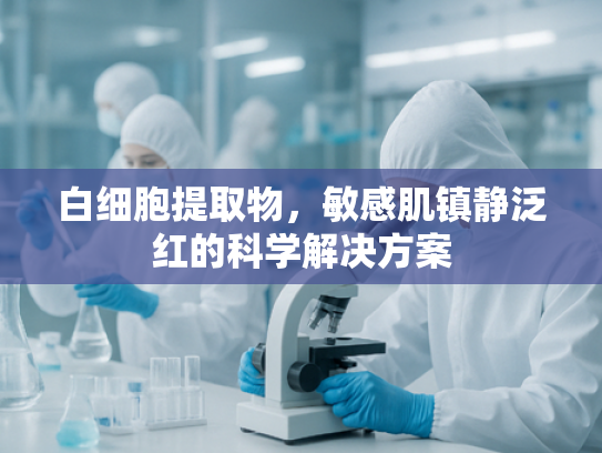白细胞提取物，敏感肌镇静泛红的科学解决方案