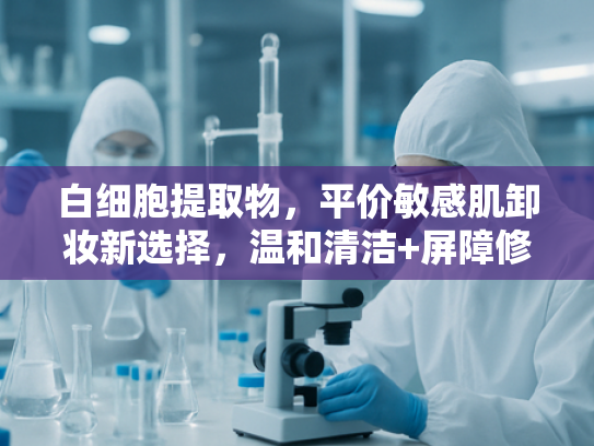 白细胞提取物，平价敏感肌卸妆新选择，温和清洁+屏障修复双效合一