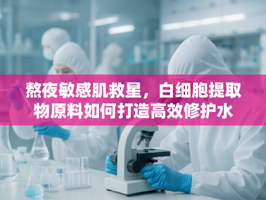 熬夜敏感肌救星，白细胞提取物原料如何打造高效修护水