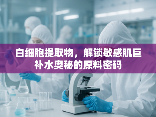 白细胞提取物，解锁敏感肌巨补水奥秘的原料密码