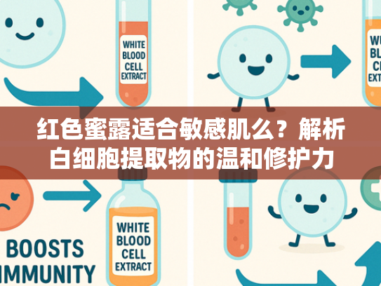 红色蜜露适合敏感肌么？解析白细胞提取物的温和修护力