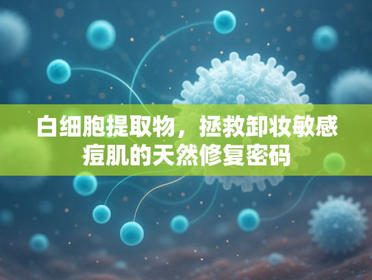 白细胞提取物，拯救卸妆敏感痘肌的天然修复密码