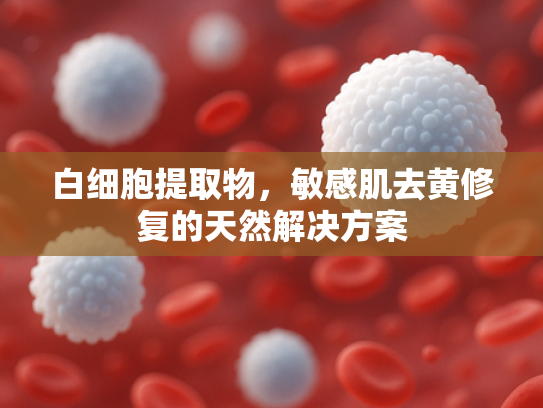 白细胞提取物，敏感肌去黄修复的天然解决方案