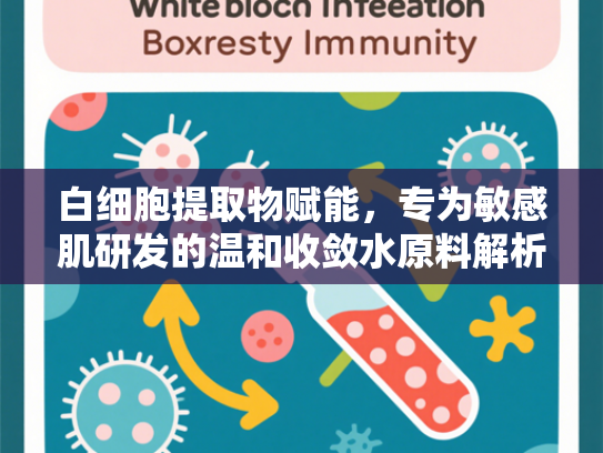 白细胞提取物赋能，专为敏感肌研发的温和收敛水原料解析
