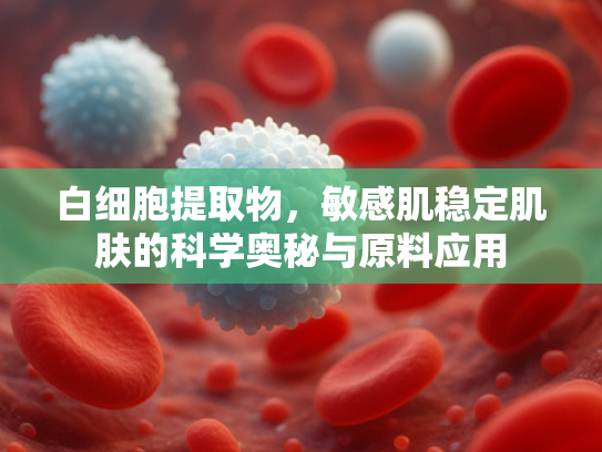 白细胞提取物，敏感肌稳定肌肤的科学奥秘与原料应用