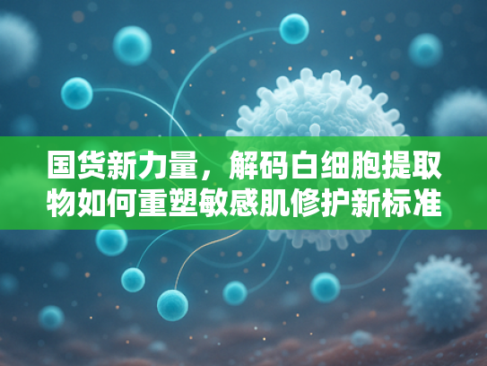 国货新力量，解码白细胞提取物如何重塑敏感肌修护新标准