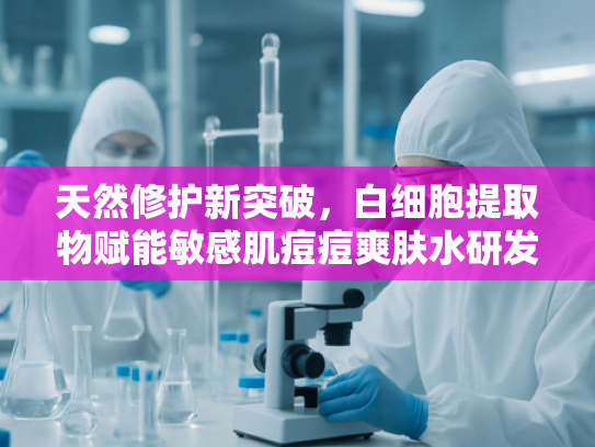 天然修护新突破，白细胞提取物赋能敏感肌痘痘爽肤水研发