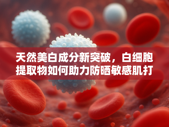 天然美白成分新突破，白细胞提取物如何助力防晒敏感肌打造防水防护屏障