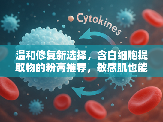 温和修复新选择，含白细胞提取物的粉膏推荐，敏感肌也能安心使用