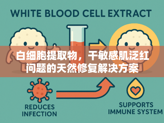 白细胞提取物，干敏感肌泛红问题的天然修复解决方案