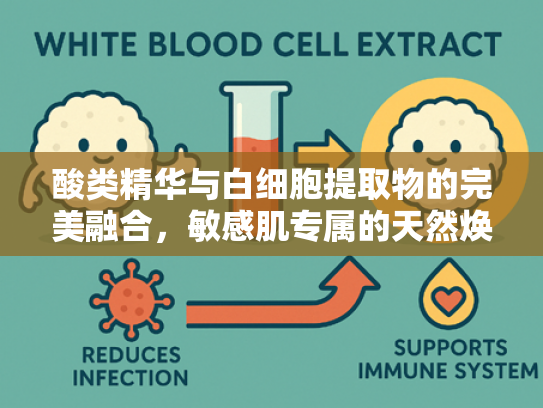 酸类精华与白细胞提取物的完美融合，敏感肌专属的天然焕肤解决方案