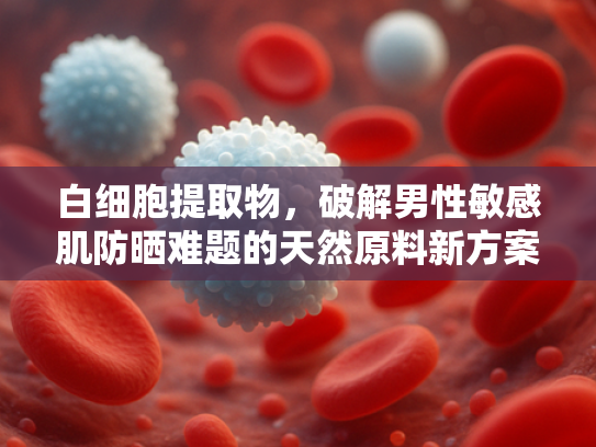 白细胞提取物，破解男性敏感肌防晒难题的天然原料新方案
