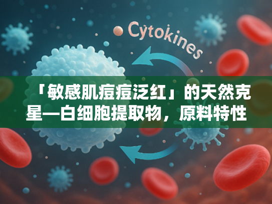 「敏感肌痘痘泛红」的天然克星—白细胞提取物，原料特性与科学护肤解决方案