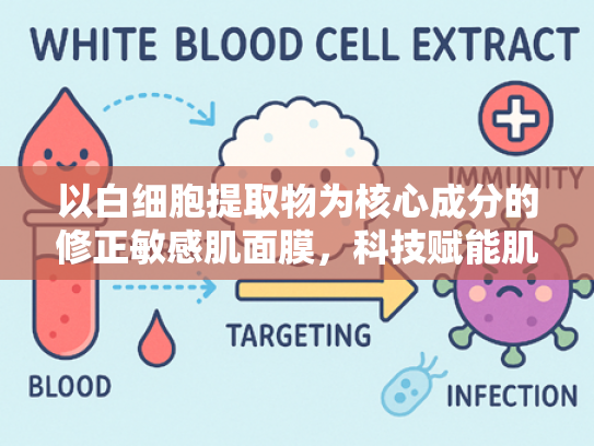 以白细胞提取物为核心成分的修正敏感肌面膜，科技赋能肌肤修护