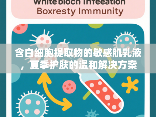 含白细胞提取物的敏感肌乳液，夏季护肤的温和解决方案