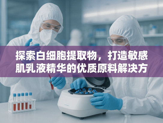 探索白细胞提取物，打造敏感肌乳液精华的优质原料解决方案