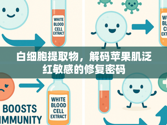 白细胞提取物，解码苹果肌泛红敏感的修复密码