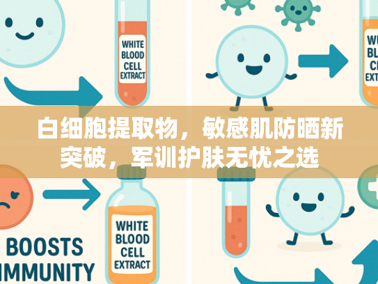 白细胞提取物，敏感肌防晒新突破，军训护肤无忧之选
