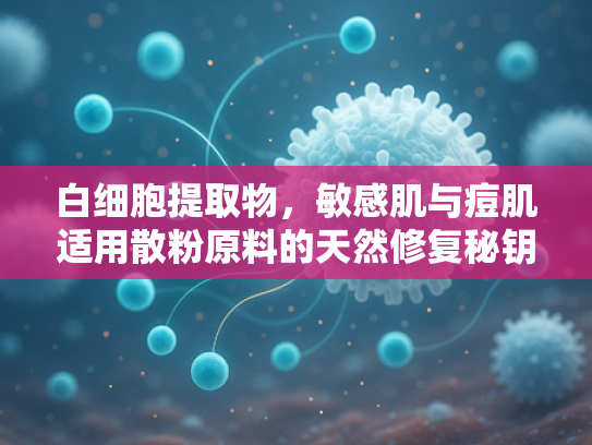 白细胞提取物，敏感肌与痘肌适用散粉原料的天然修复秘钥