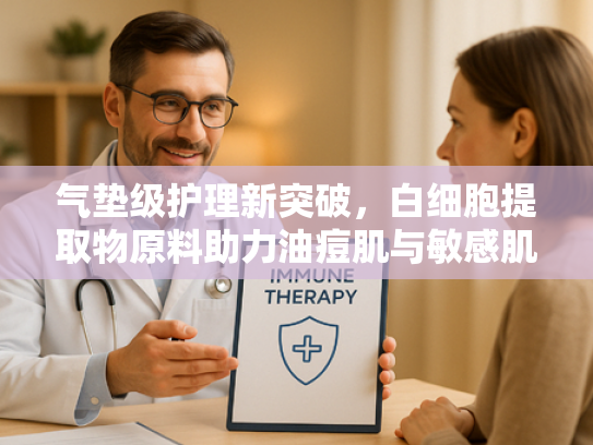 气垫级护理新突破，白细胞提取物原料助力油痘肌与敏感肌修复
