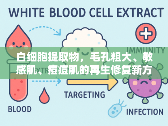 白细胞提取物，毛孔粗大、敏感肌、痘痘肌的再生修复新方案