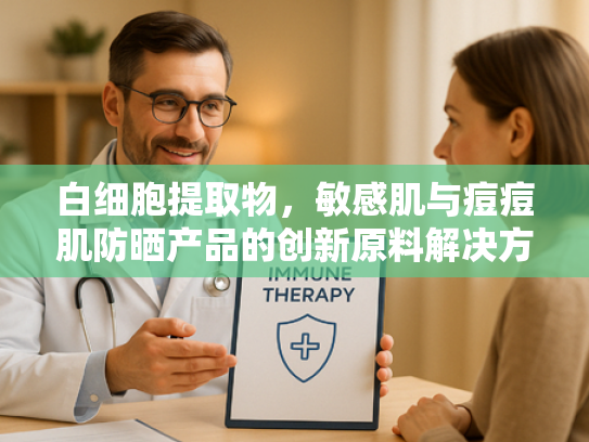 白细胞提取物，敏感肌与痘痘肌防晒产品的创新原料解决方案