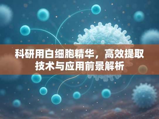 科研用白细胞精华，高效提取技术与应用前景解析