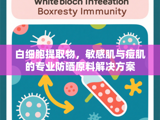 白细胞提取物，敏感肌与痘肌的专业防晒原料解决方案