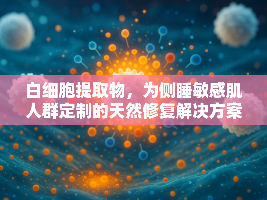 白细胞提取物，为侧睡敏感肌人群定制的天然修复解决方案