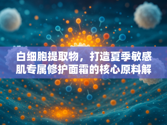 白细胞提取物，打造夏季敏感肌专属修护面霜的核心原料解析