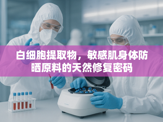 白细胞提取物，敏感肌身体防晒原料的天然修复密码