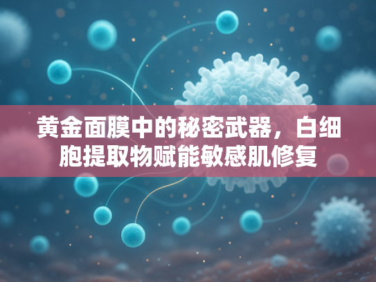 黄金面膜中的秘密武器，白细胞提取物赋能敏感肌修复