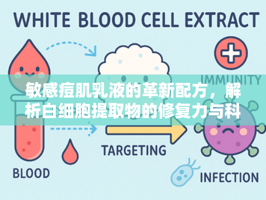 敏感痘肌乳液的革新配方，解析白细胞提取物的修复力与科学应用