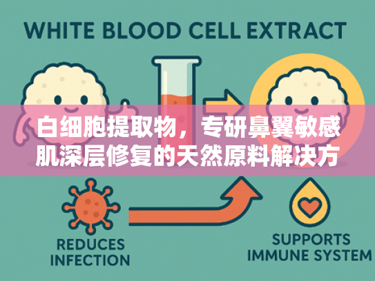 白细胞提取物，专研鼻翼敏感肌深层修复的天然原料解决方案