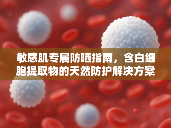 敏感肌专属防晒指南，含白细胞提取物的天然防护解决方案