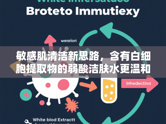 敏感肌清洁新思路，含有白细胞提取物的弱酸洁肤水更温和