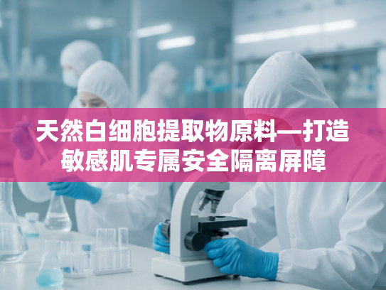 天然白细胞提取物原料—打造敏感肌专属安全隔离屏障