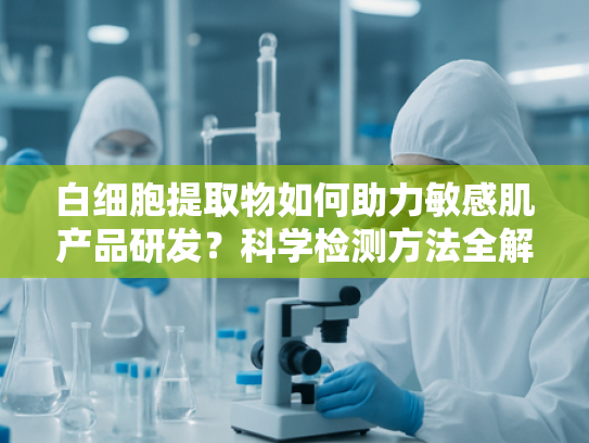 白细胞提取物如何助力敏感肌产品研发？科学检测方法全解析