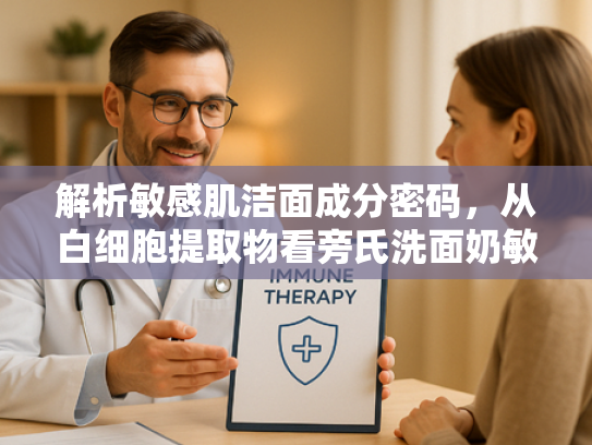 解析敏感肌洁面成分密码，从白细胞提取物看旁氏洗面奶敏感肌可以用吗的科学依据