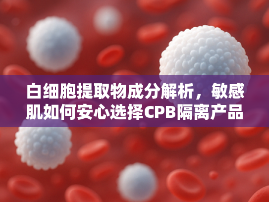 白细胞提取物成分解析，敏感肌如何安心选择CPB隔离产品？