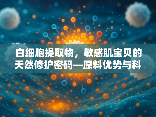 白细胞提取物，敏感肌宝贝的天然修护密码—原料优势与科学应用全解析