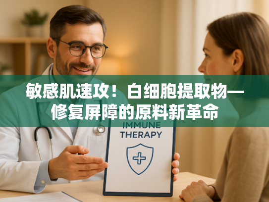 敏感肌速攻！白细胞提取物—修复屏障的原料新革命