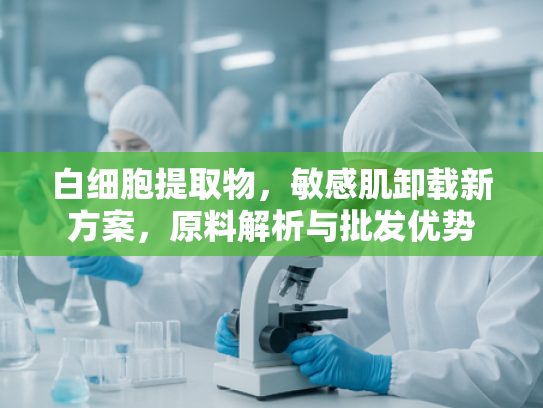 白细胞提取物，敏感肌卸载新方案，原料解析与批发优势