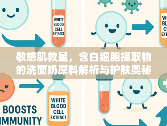 敏感肌救星，含白细胞提取物的洗面奶原料解析与护肤奥秘