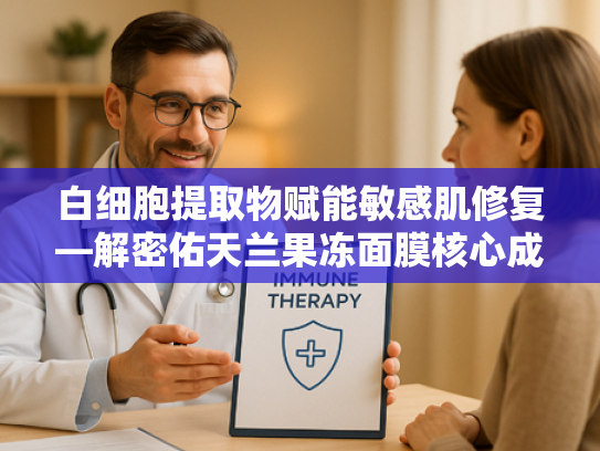 白细胞提取物赋能敏感肌修复—解密佑天兰果冻面膜核心成分的原料奥秘