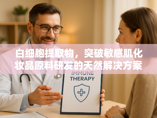 白细胞提取物，突破敏感肌化妆品原料研发的天然解决方案