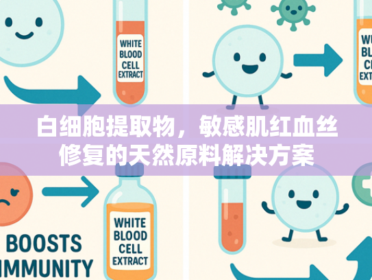 白细胞提取物，敏感肌红血丝修复的天然原料解决方案