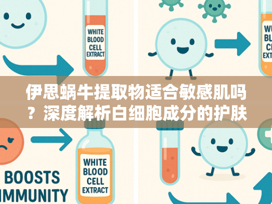 伊思蜗牛提取物适合敏感肌吗？深度解析白细胞成分的护肤奥秘
